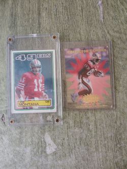 Joe Montana & Jerry Rice Cards