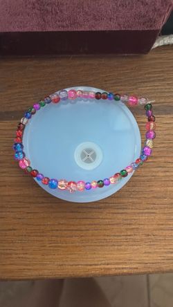Multicolor Glass Bead Stretch Bracelet