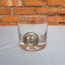 Rosenthal Pirate Barware Rare Smoke Anchor Medallion Old Fashioned Glass