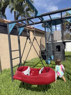 Double Swing For Play ground