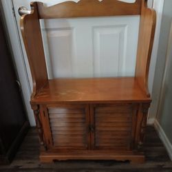 Vintage Bucket Bench With Storage Solid Wood