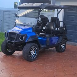Yamaha Golf Cart 4-Seater Custom Blue