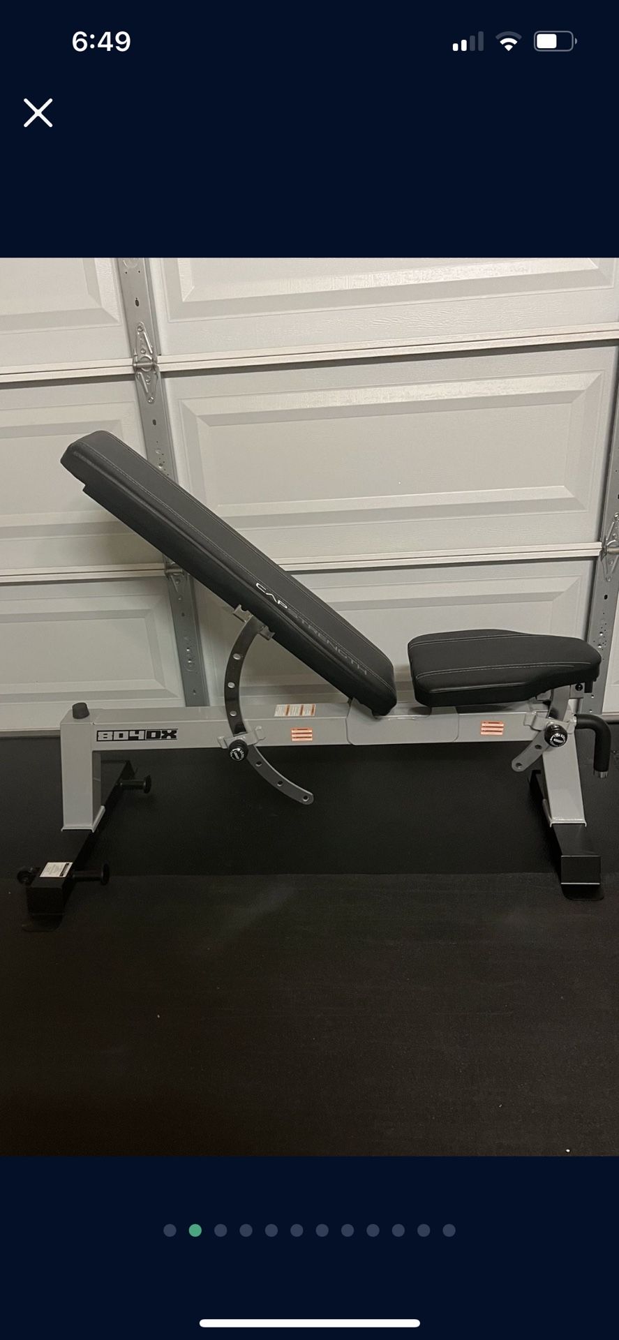 Weight Bench CAP Strength Deluxe Exercise Training Workout for Sale in