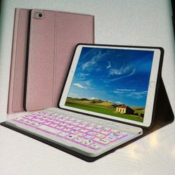 iPad Mini Keyboard Case 7 Colors With Detachable Magnet Keyboard Rose Gold