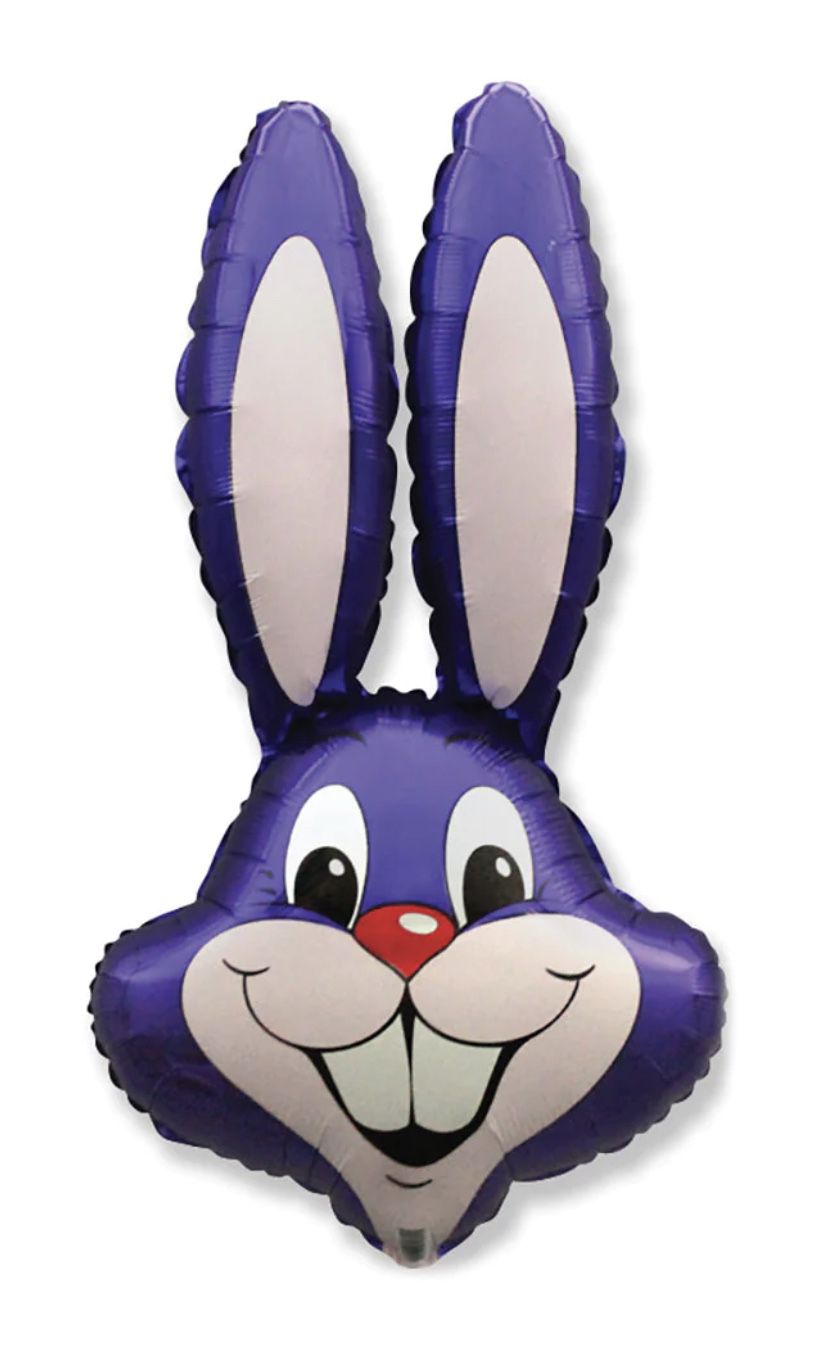 35” Purple Bunny Foil Balloon