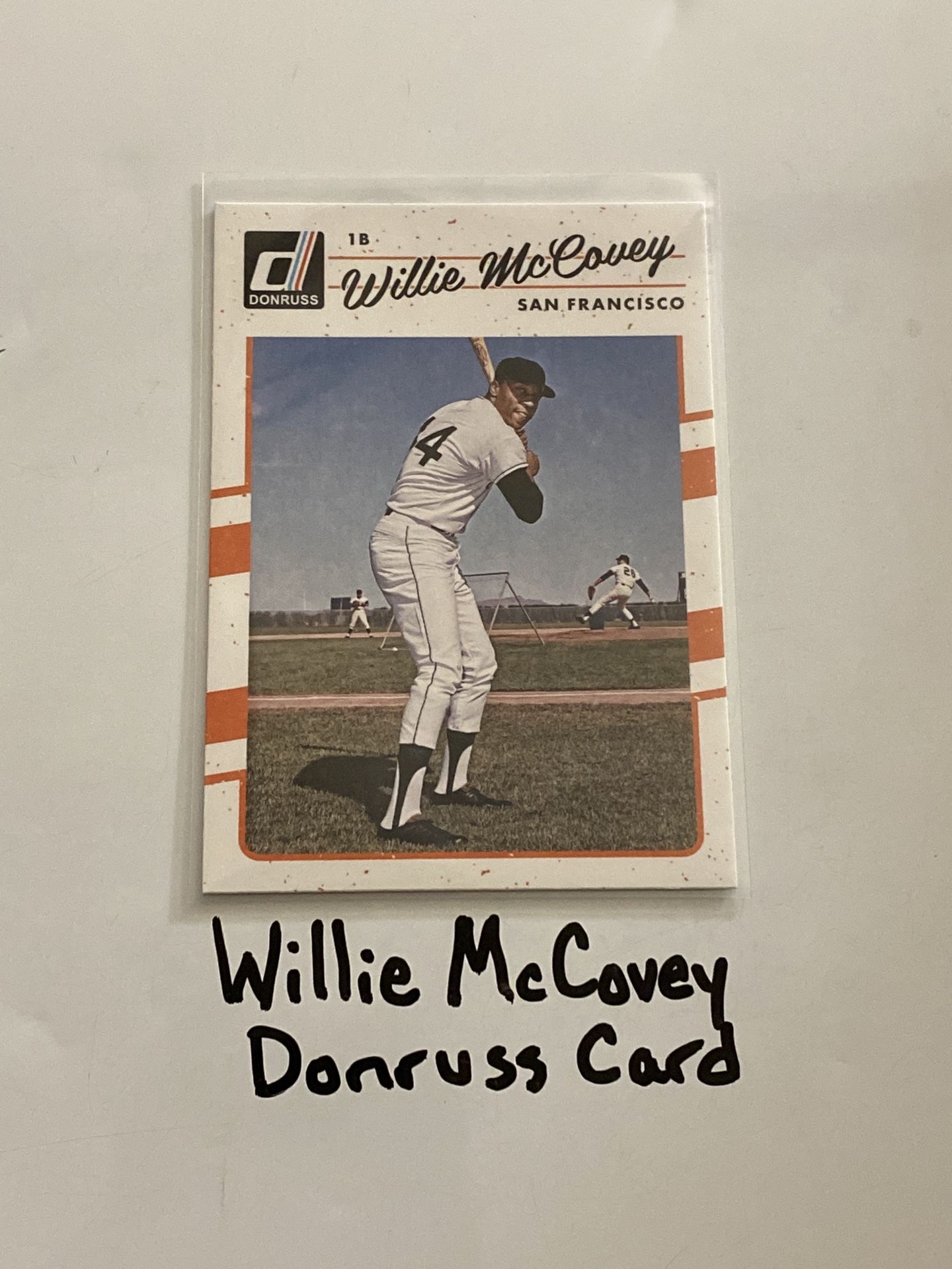 Willie McCovey San Francisco Giants Hall of Fame 1st Baseman Donruss Card. 