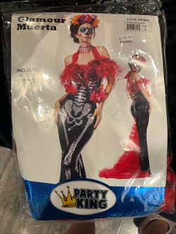 Party King Glamour Muerta Costume Size L