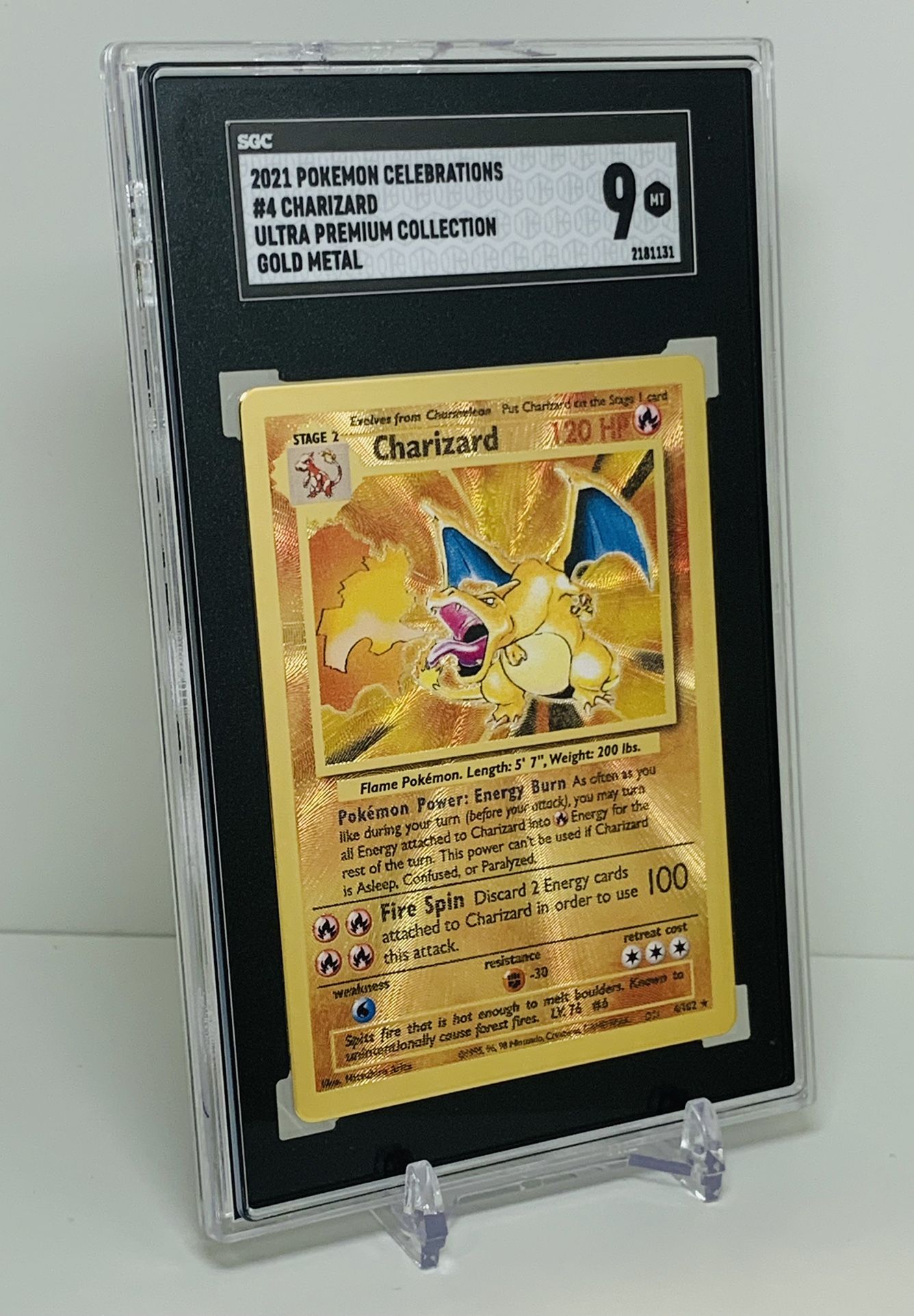 Pokemon TCG - Charizard 4/102 - Gold Metal Ultra Premium - SGC 9 for Sale  in San Antonio, TX - OfferUp