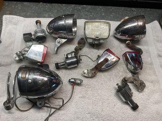 Vintage Bicycle Lights Front and Rear with Generators