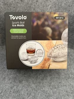 Set Of 4 Sports Ball Ice Molds