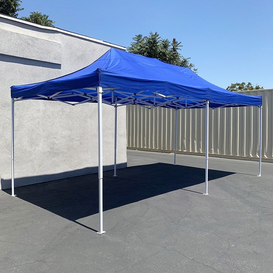 (NEW) $185 Heavy Duty 10x20 ft Ez Popup Canopy Tent Instant Shade w/ Carry Bag Rope Stake, 4 Colors