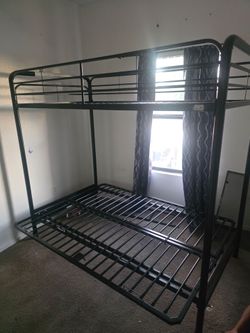 Black Metal Bunk Bed Frame