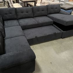 New! U-shaped Sectional Sofa With Footrest, Sectional Sofa Bed, Sectional, Sectionals, Sectional Couch, Sofa Bed, Pull Out Sofa Bed, Sectional Couch