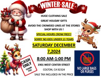 Warehouse Clothing Sale
