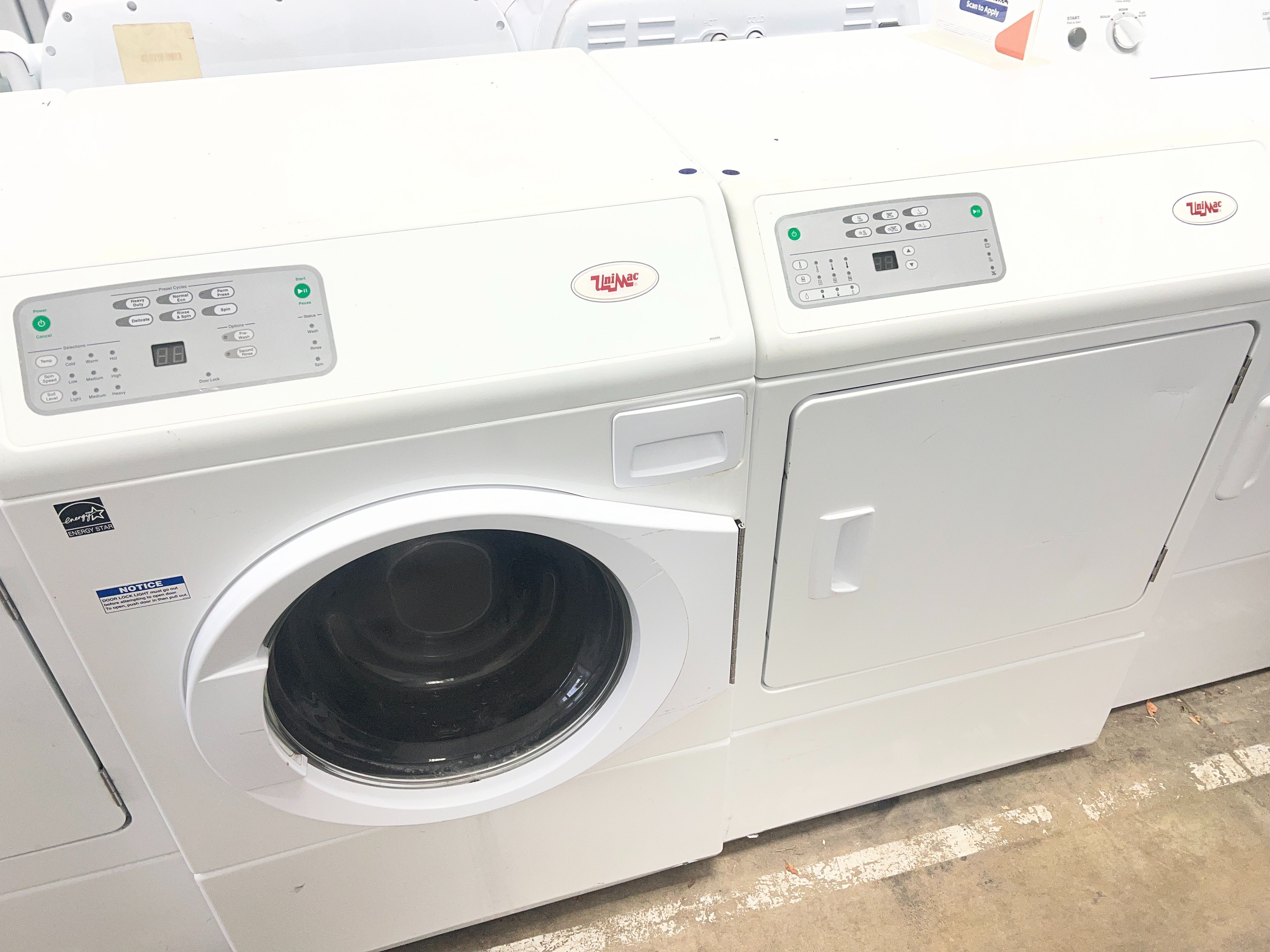 UNIMAC speed queen washer and dryer set , front loader -free delivery