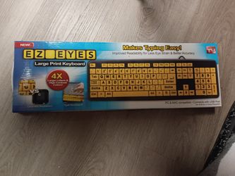 New  Large Print Keyboard Makes Typing Easier