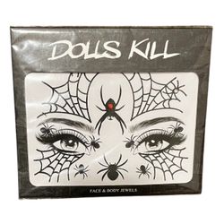 Black widow Spiderweb makeup face stickers