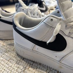 Nike Air Force 1 ’07 – White/Black – Size 14