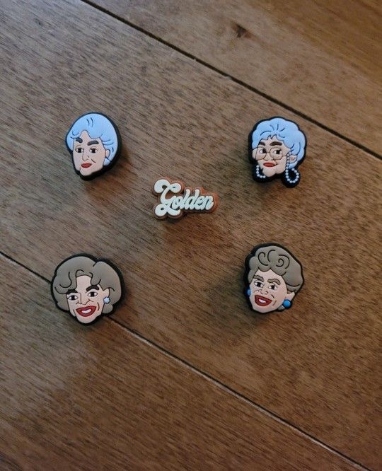 Lot Of 5 Golden Girls Shoe Charms