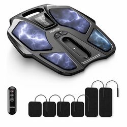 New in Box-NURSAL EMS Foot Massager for Neuropathy, Electric Muscle Stimulator for Feet & Legs Circulation, TENS Unit for Feet with 6 Reusable Pads, W