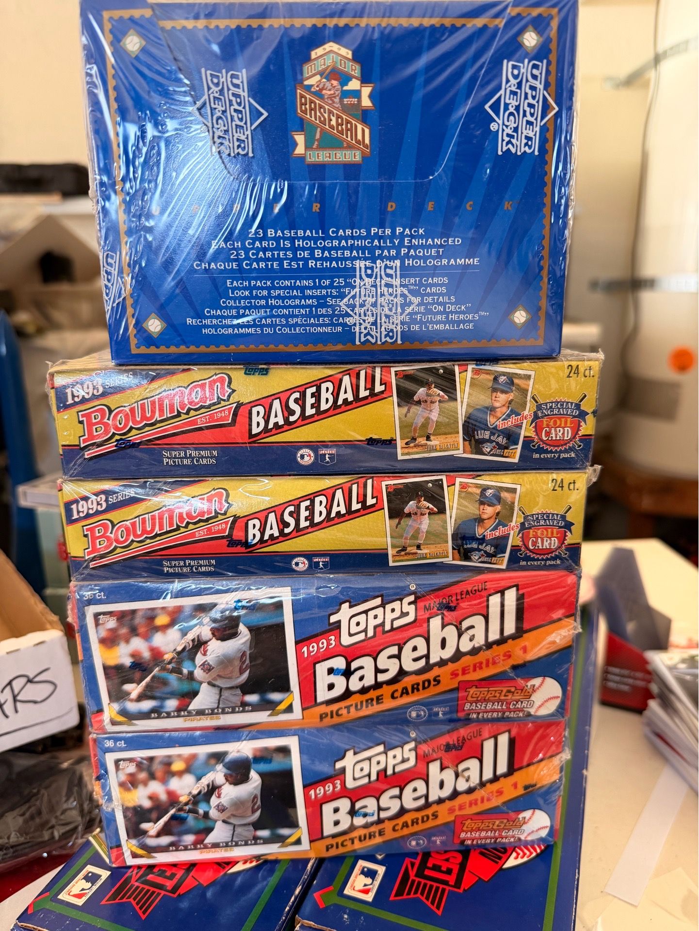 1993 BOWMAN TOPPS UPPER DECK WAX BOXES JETER RC!!! for Sale in San ...