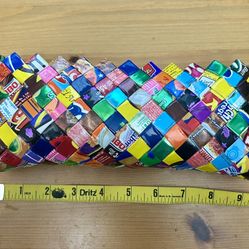  Recycled Mexican Gum Wrapper Clutch Purse