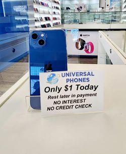 Apple IPhone 13 128gb  Unlocked, FREE Smartwach/ Headphones. Pay $1 Today Rest in payments. NO CREDIT NEEDED FINANCING