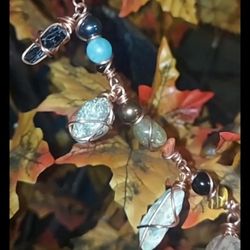 Copper Link Charm Bracelet: PROTECTION STONES