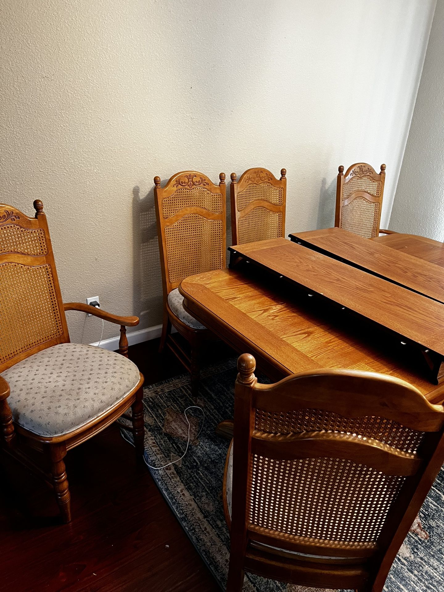 Wood Kitchen Table 6 Chairs