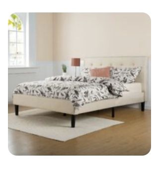 Mattress and Tufted Bed Frame