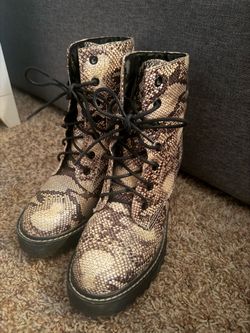 Snakeskin boots