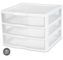 Small 3 Drawer Organizer Storage Unit
