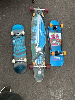 Lot of3 vintage skateboards yokaher  in great condition