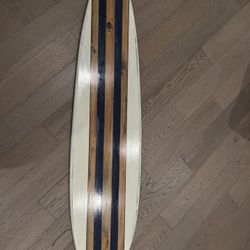 Wooden Surfboard Wall Decor 