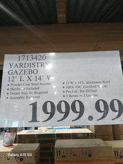 12x14 Yardistry From Costco On Sale