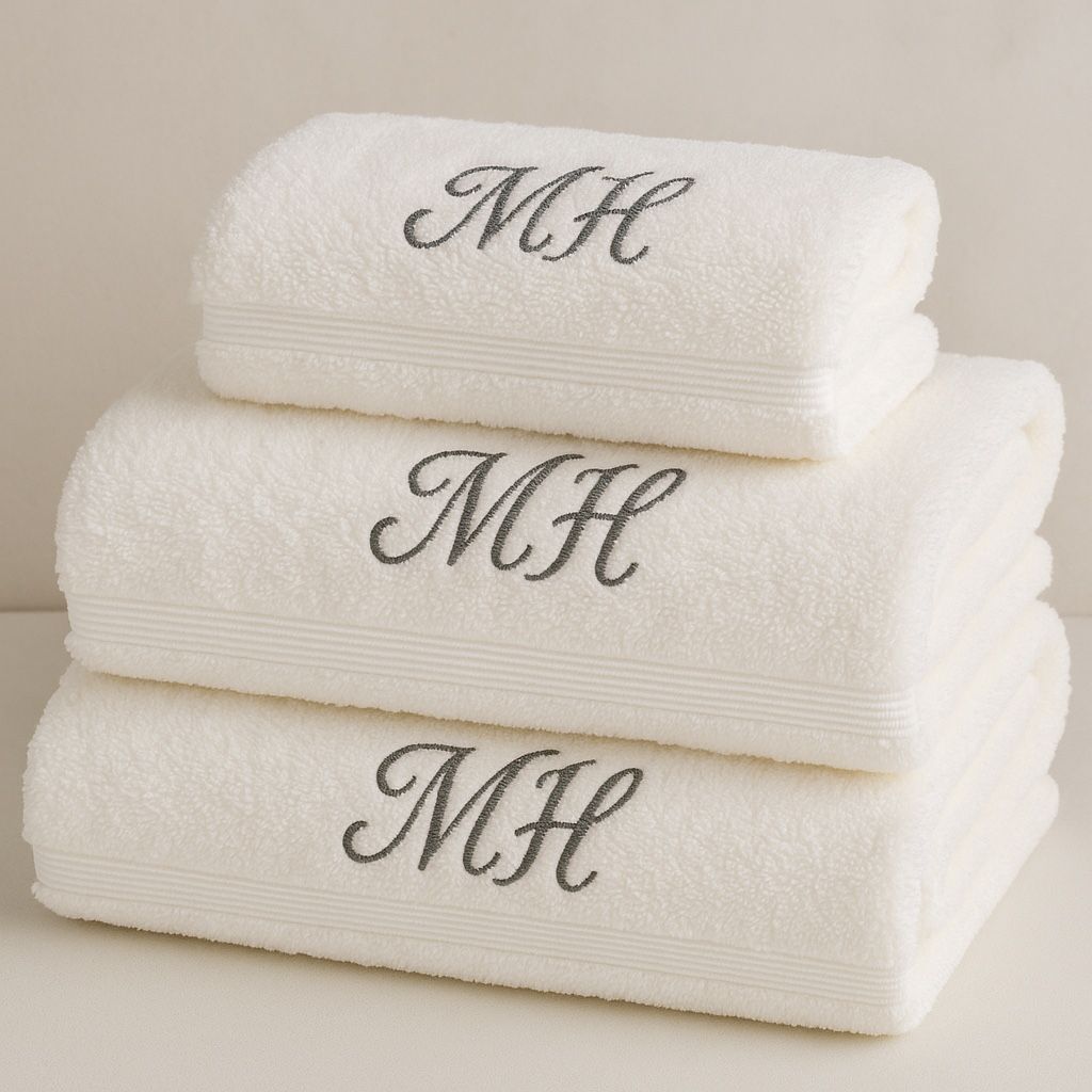 Monogram Towels As Low As 49.99 Per Set Of 3