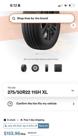 2 tires 275/50R22 - read description!!