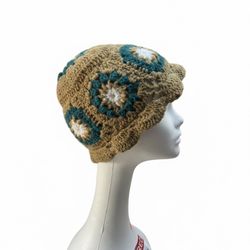 Street Trend  Floral Bucket Hat, Casual Trendy Knitted Hat, Fashionable Hat for All Seasons