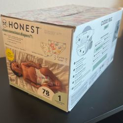Honest Size 1 Diapers 78ct