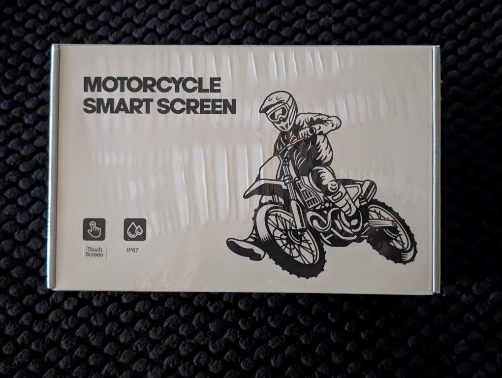 LAMTTO RC19 7" Motorcycle Touchscreen Display – Wireless Apple CarPlay, Android Auto, Bluetooth 5.0, GPS