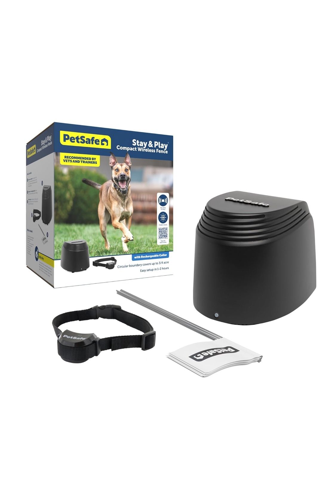 PetSafe Stay & Play Compact Wireless Fence - from The Parent Company of Invisible Fence Brand - Portable & No-Dig - Covers Up to 3/4 Acre - for Dogs 5