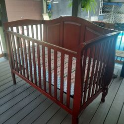 Baby Crib Bed Solid Wood