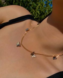 Gold Butterfly Necklace