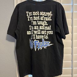 Y2K BOHO 1993 NO FEAR ALL OVER GRAPHIC BACK PRINT T SHIRT SIZE XL SINGLE STITCH 