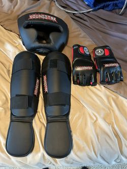 Youth MMA headgear/shin Guards/gloves