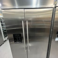 Kitchenaid Refrigerator 48”inch Side By Side Stainless Steel 