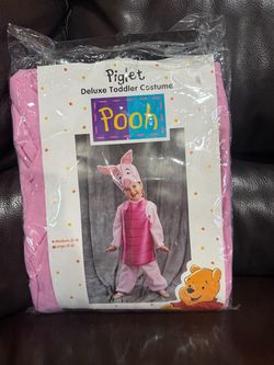 1997 Winnie the Pooh Piglet Deluxe Toddler Costume (4T-6T) NWT