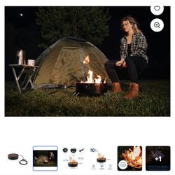 Fogata Camco Fogata Portatil de Propano con Bolsa de Almacenamiento - Manguera de Propano de 8 Pies,