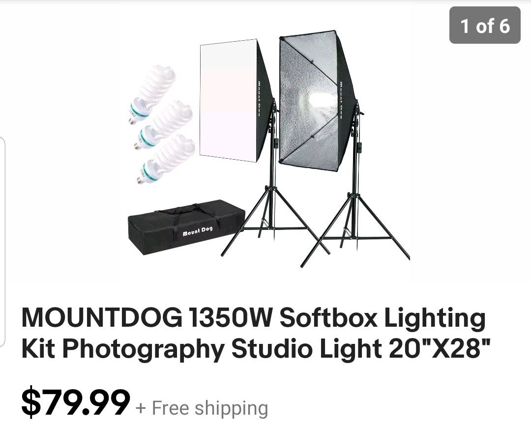 Softbox Lighting Kit/ Photography Studio Light