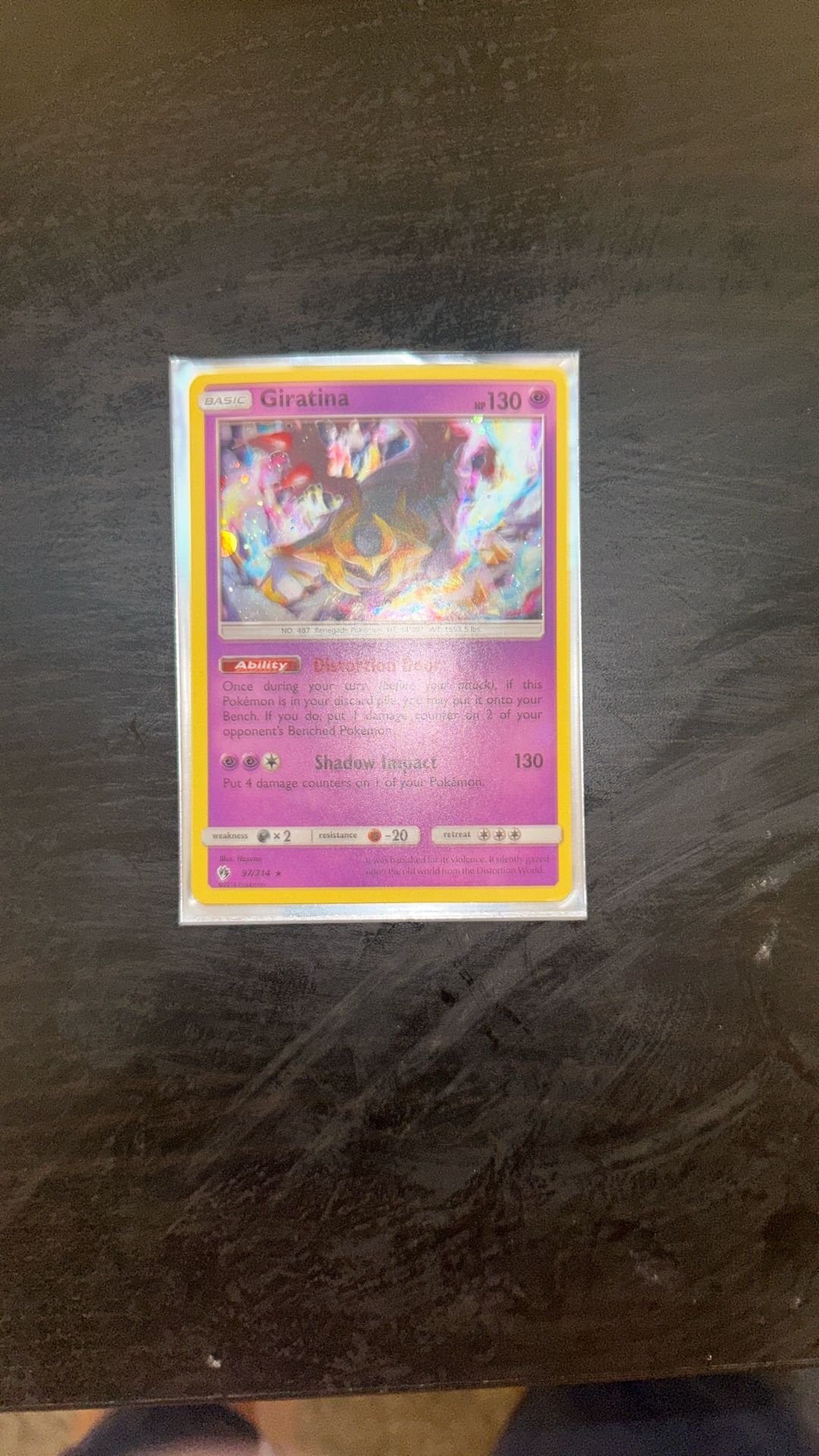 Giratina Holo Rare Lost Thunder Card
